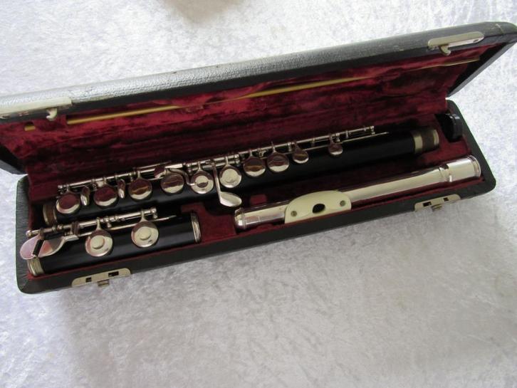 G.R. Uebel Erlbach Sinfonia houten dwarsfluit, Muziek en Instrumenten, Blaasinstrumenten | Dwarsfluiten en Piccolo's, Gebruikt