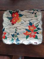 Vintage Longwy schotel-handgeschilderd-Antibes, Antiek en Kunst, Ophalen of Verzenden
