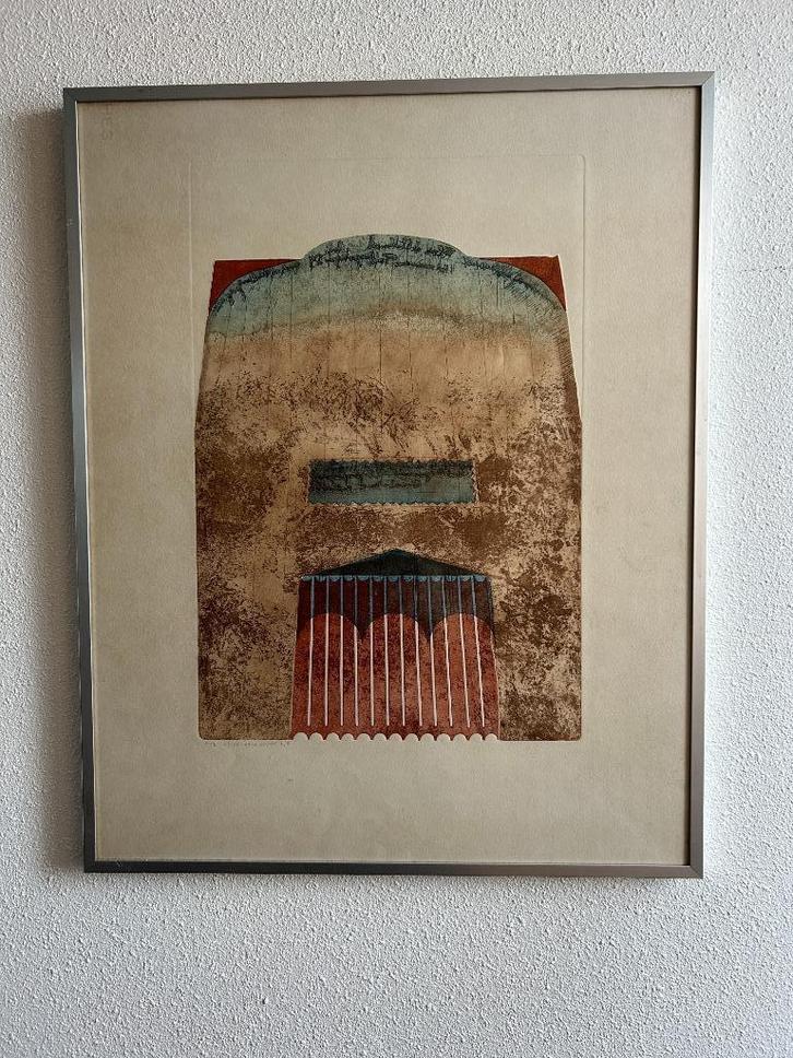 Opruiming in huis .. Kleurets van Eric Visser, Antiek en Kunst, Kunst | Etsen en Gravures, Ophalen
