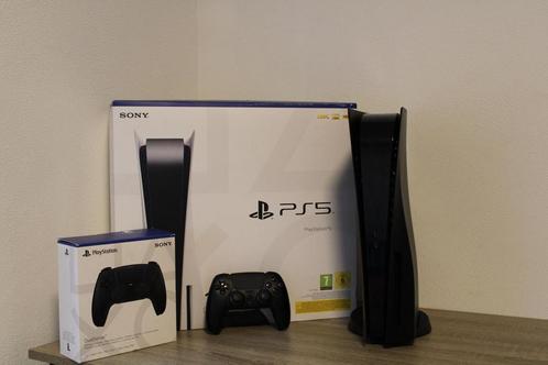 PlayStation 5 1TB 8K Zwart + 1 Controller + 8 Spellen, Spelcomputers en Games, Spelcomputers | Sony PlayStation 5, Zo goed als nieuw