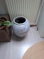 Bloempot, Tuin en Terras, Bloempotten, Rond, Ophalen of Verzenden, Zo goed als nieuw, Aardewerk