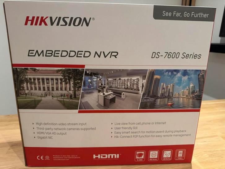 Hikvision Acusense NVR DS-7608NXI-I2/8P/S (E), Audio, Tv en Foto, Videobewaking, Zo goed als nieuw, Ophalen of Verzenden