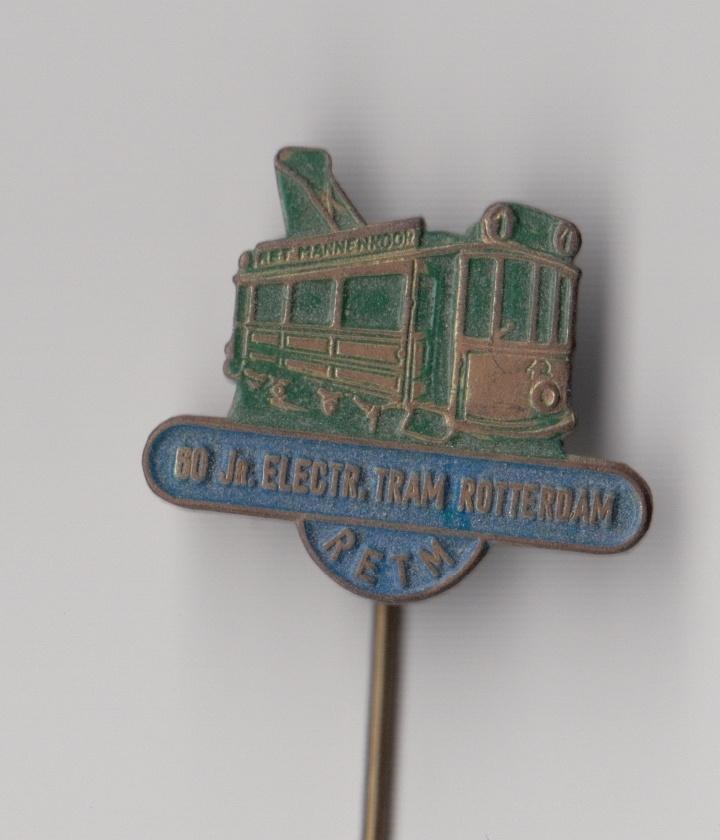 RET RETM Tram Rotterdam C speldje, Verzamelen, Speldjes, Pins en Buttons, Gebruikt, Speldje of Pin, Overige onderwerpen, Ophalen of Verzenden