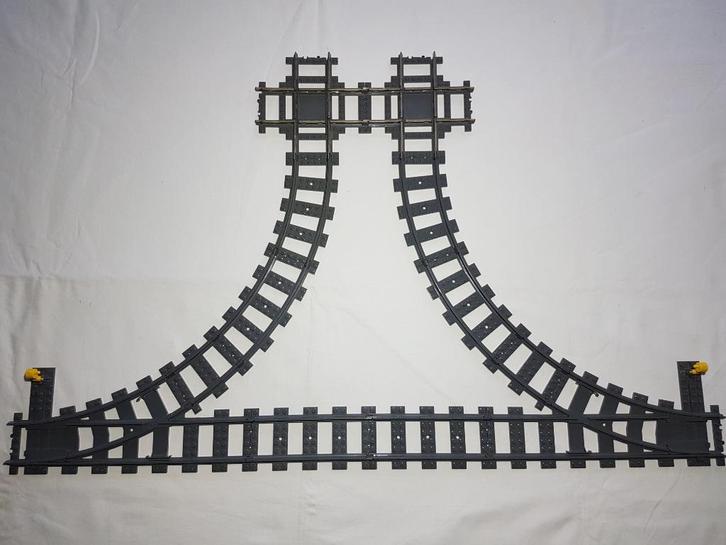 Wissels RC lego trein rails 60238, 7895, 7996 MOD (3), Kinderen en Baby's, Speelgoed | Duplo en Lego, Zo goed als nieuw, Lego