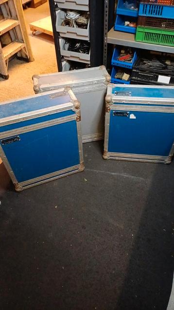 3 Flight Cases - Blauw & Grijs - Verschillende Maten beschikbaar voor biedingen
