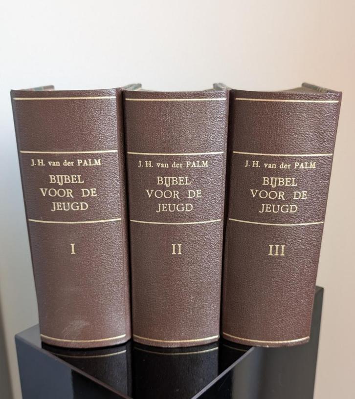Bijbel voor de jeugd - 24 delen/3 banden - J.H. van der Palm, Antiek en Kunst, Antiek | Boeken en Bijbels, Verzenden