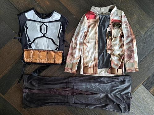 Star wars Finn verkleedpak (7-8 j) & Mandalorian vest (4-6 j, Kinderen en Baby's, Carnavalskleding en Verkleedspullen, Zo goed als nieuw
