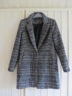Vintage geruite jas maat 34 xs zwart grijs winter Zara H&M, Maat 34 (XS) of kleiner, Ophalen of Verzenden, Zwart