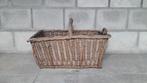 Oude Rieten Franse Plukmand / Rotan Oogstmand / Draagmand, Verzenden