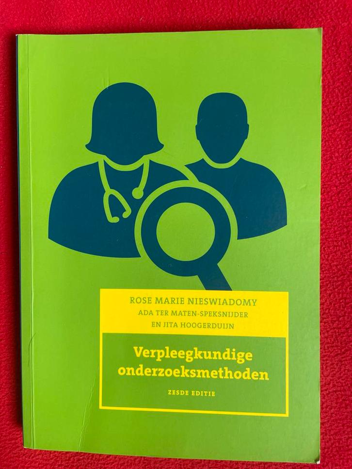 Verpleegkundige onderzoeksmethoden - Zesde Editie, Boeken, Studieboeken en Cursussen, Zo goed als nieuw, HBO, Gamma, Ophalen of Verzenden