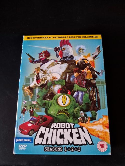 DVD Robot Chicken Season 1, 2 en 3 (€14 incl verzendkosten), Cd's en Dvd's, Dvd's | Tekenfilms en Animatie, Zo goed als nieuw