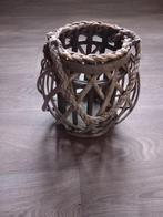 Windlicht, rotan, Ophalen of Verzenden, Zo goed als nieuw, Hout, Bruin