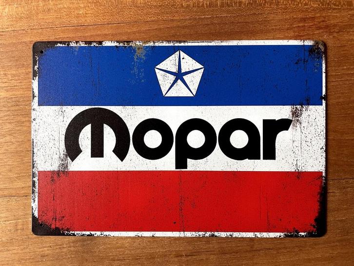 Mopar metalen reclamebord / wandbord (Old Look), Verzamelen, Merken en Reclamevoorwerpen, Nieuw, Reclamebord, Ophalen of Verzenden