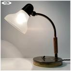 Siemens Jaren 30 Lamp Tafellamp Glazen kap
