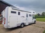 Fiat Ducato 6-pers camper met alkoof en XXL garage, Caravans en Kamperen, Campers, 7 tot 8 meter, Diesel, Particulier, Half-integraal