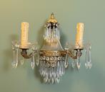 Prachrige Louis XV kristallen wandlampen, Huis en Inrichting, Lampen | Wandlampen, Ophalen of Verzenden, Zo goed als nieuw, Glas