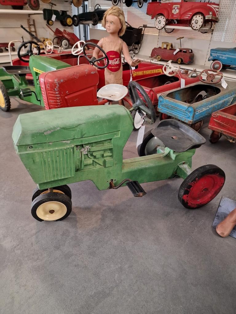 John deere traptractor metaal  70 jaren, Antiek en Kunst, Ophalen