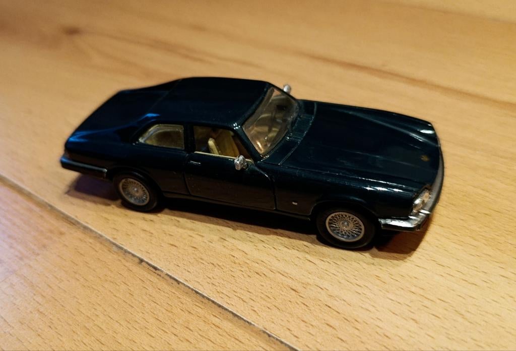 Jaguar XJ S 1:43 Detail cars groen, Ophalen of Verzenden, Zo goed als nieuw, Auto, Overige merken