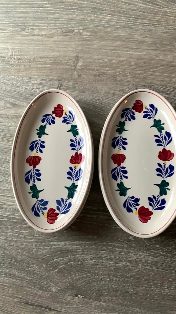 Boerenbont Serveer schaaltjes 6 st, Huis en Inrichting, Keuken | Servies, Ophalen, Aardewerk, Boerenbont, Schaal of Schalen