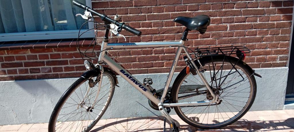 Batavus herenfiets, Fietsen en Brommers, Fietsen | Dames | Damesfietsen, Gebruikt, Batavus, Versnellingen, 56 cm of meer, Velgrem