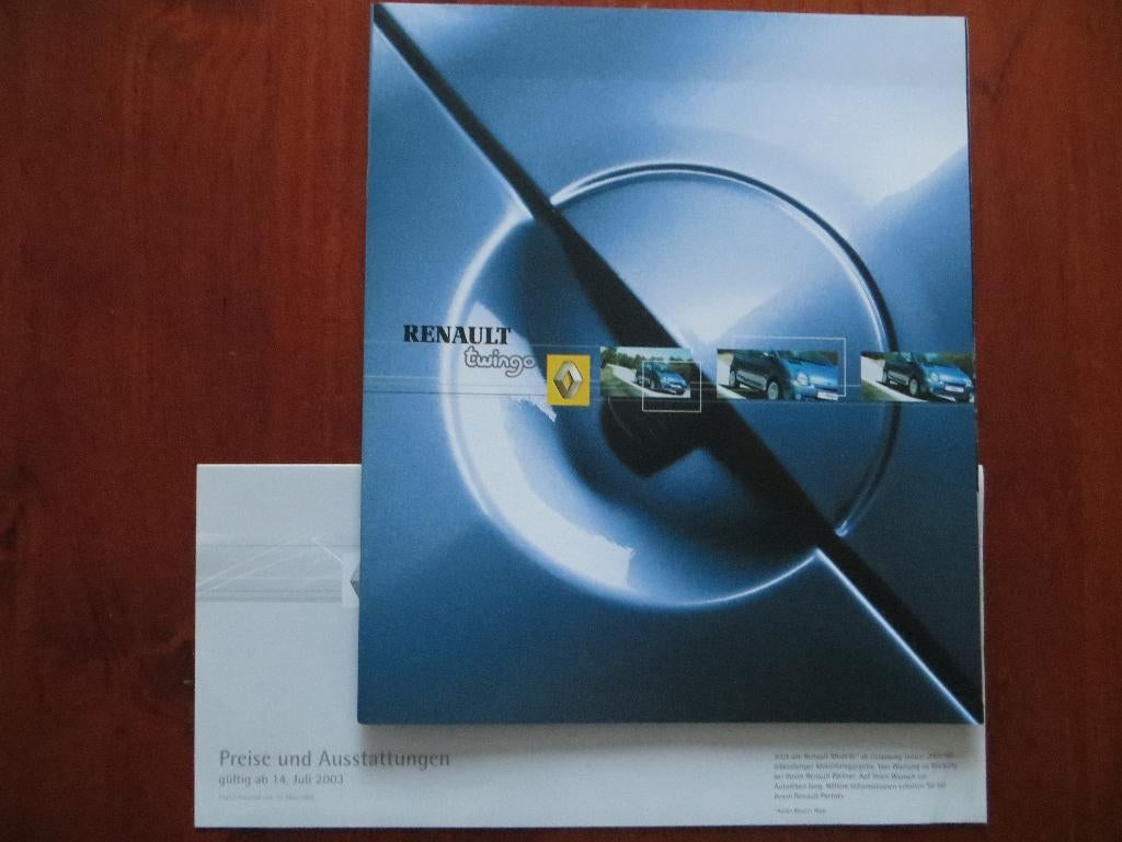 Renault Twingo (juli 2003) + bijlage Preise und Austattungen, Ophalen of Verzenden, Nieuw, Renault