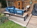 Loungeset, Tuin en Terras, Ophalen of Verzenden, Gebruikt, Hout