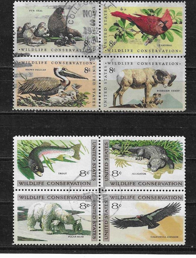 USA VS Amerika wildlife conservation dieren, Verzenden, Gestempeld, Noord-Amerika