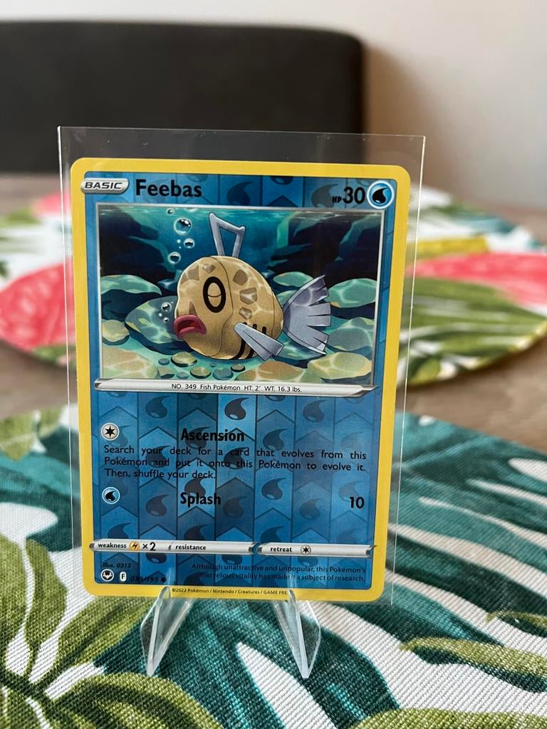 Pokémon Kaart Feebas 039/195 (2022) - Reverse Holo, Ophalen of Verzenden, Zo goed als nieuw, Losse kaart