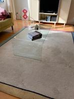 Glazen salontafel design, Huis en Inrichting, Tafels | Salontafels, Ophalen, Gebruikt, 100 tot 150 cm, 50 tot 100 cm