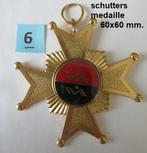 schietsport, schuttersmedaille, ster 60x60 mm. (6), Postzegels en Munten, Ophalen of Verzenden, Overige materialen, Nederland