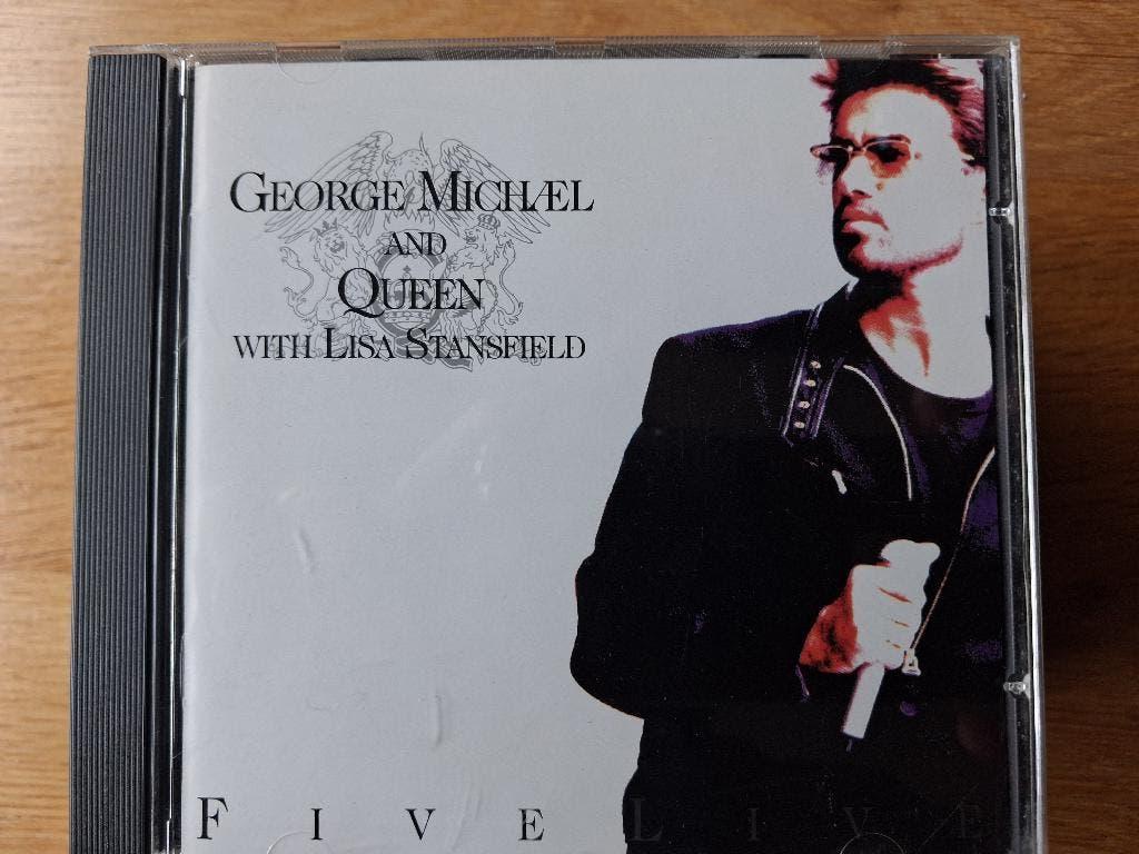 cd GEORGE MICHAEL and QUEEN with Lisa Sansfield - Five Live., Cd's en Dvd's, Ophalen of Verzenden, Zo goed als nieuw, Poprock