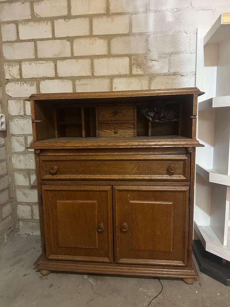 Antieke houten kast / secretaire, Ophalen of Verzenden, Gebruikt