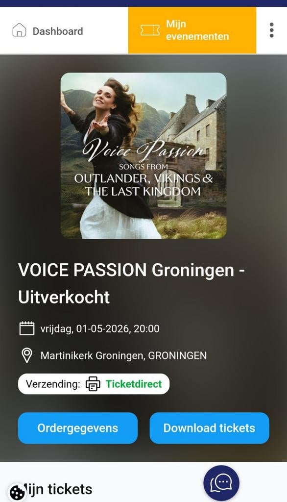 3 tickets kaartjes voor VOICE PASSION in Groningen, Twee personen
