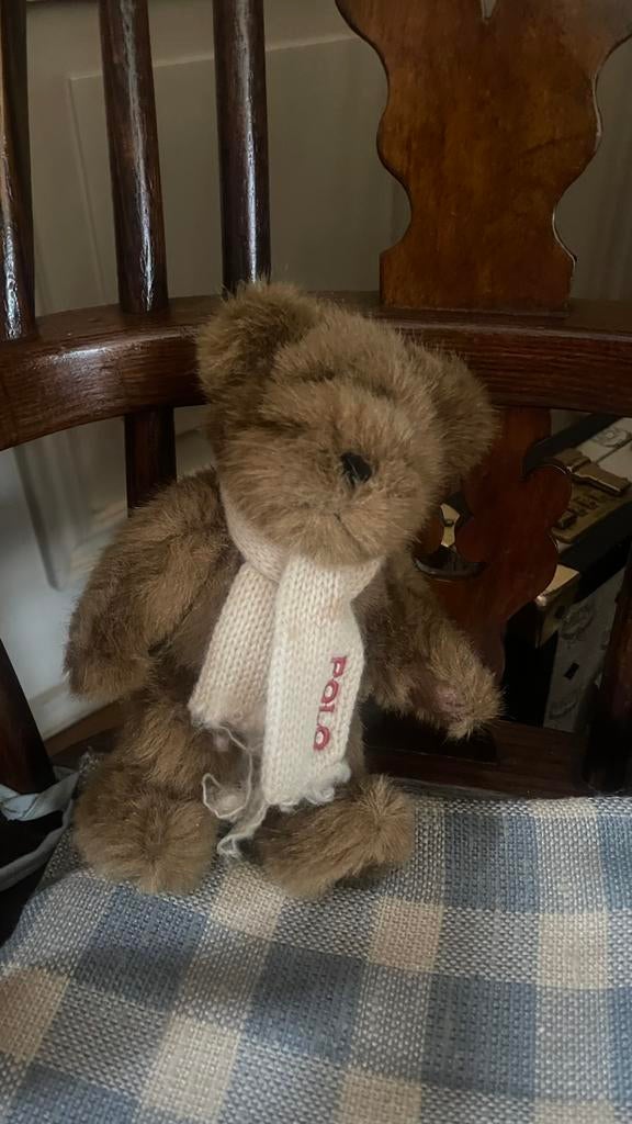 Nieuwe originele Ralph Lauren beer met shawl, Ophalen of Verzenden, Nieuw, Stoffen beer, Overige merken