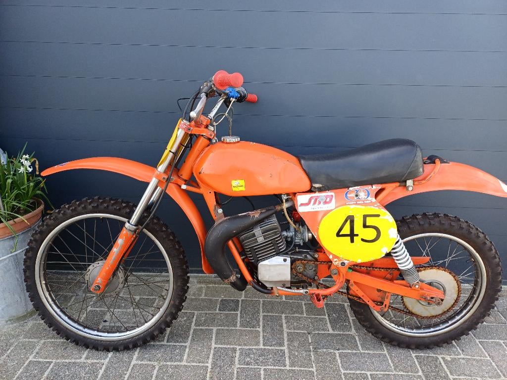 50 cc Italiaans oldtimer crossertje Franco Morini, Gebruikt, Ophalen, Overige merken, 4 versnellingen