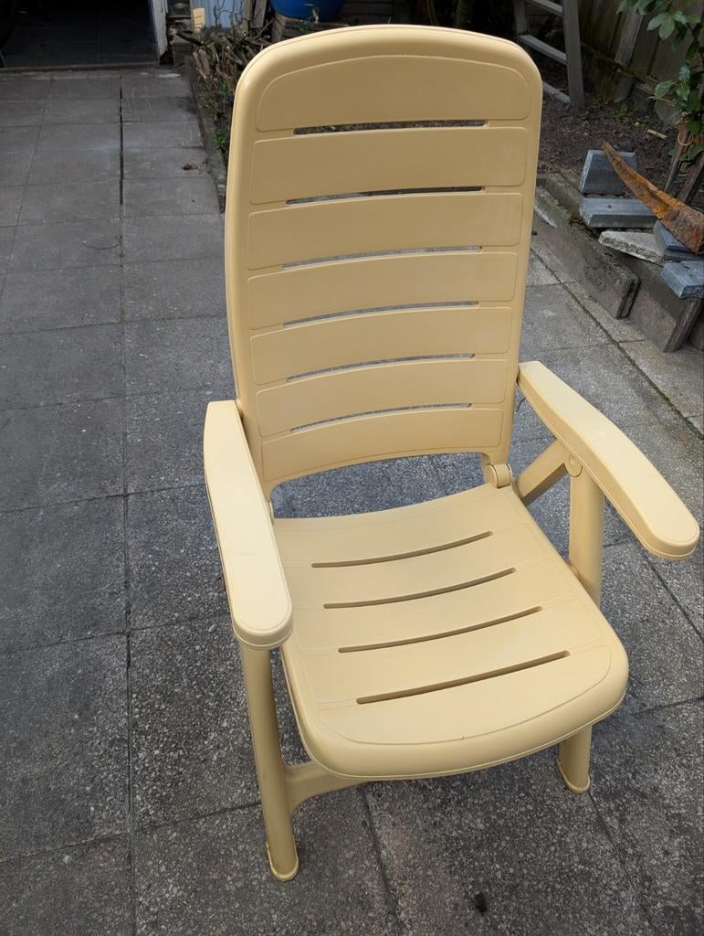 3 inklapbare tuinstoelen gratis, Tuin en Terras, Ophalen, Gebruikt, Kunststof