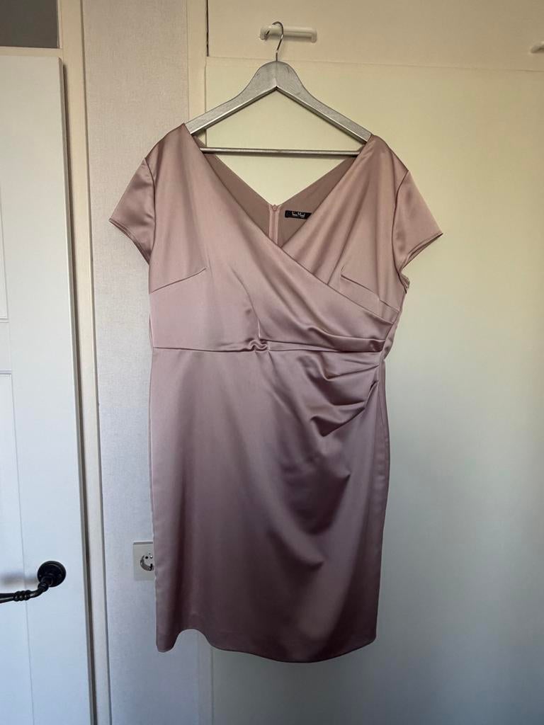 Vera Mont Satijnen Set Oud Roze Maat 46 - Gala/Bruiloft, Galajurk, Maat 46/48 (XL) of groter, Ophalen of Verzenden, Zo goed als nieuw