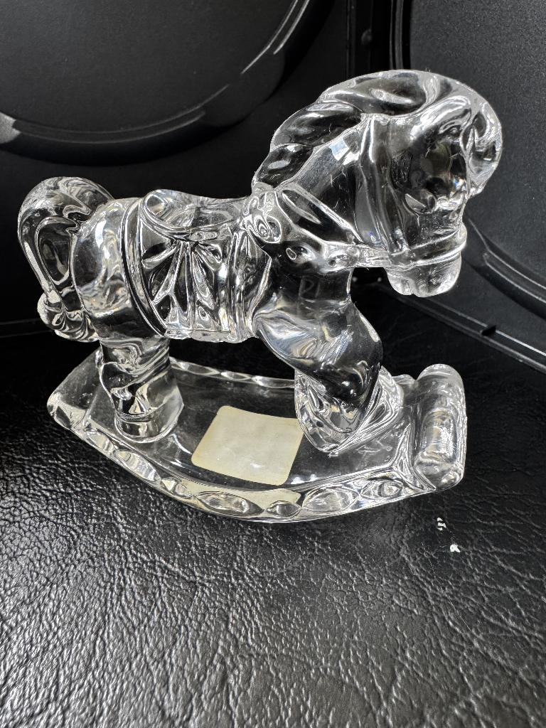 Princess House Crystal Rocking Horse, Antiek en Kunst, Curiosa en Brocante, Ophalen