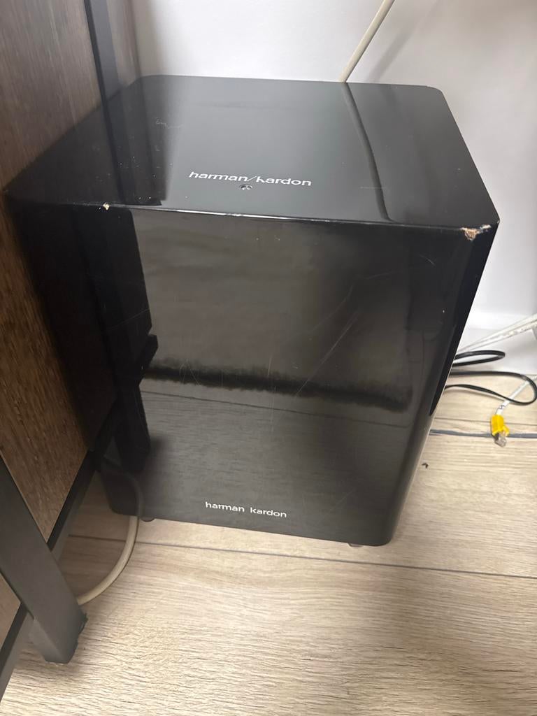 Harman Kardon subwoofer HKTS210SUB/230 – ongetest, Ophalen of Verzenden, Niet werkend, Subwoofer, Overige merken
