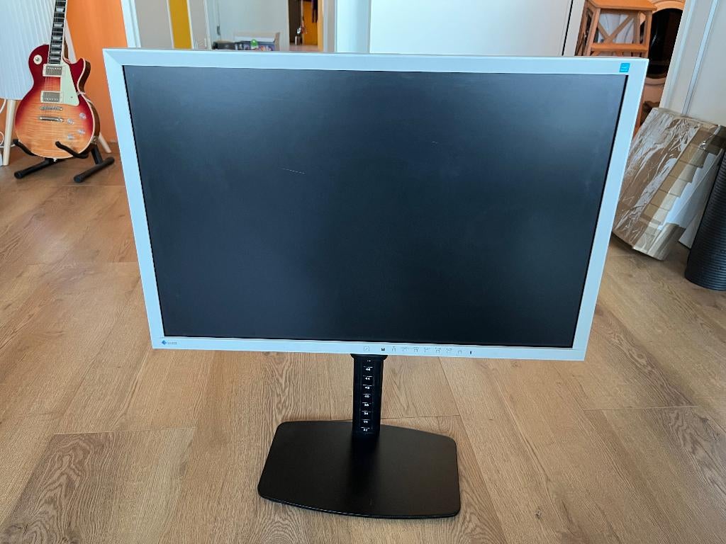 EIZO EV2436W 24” monitor + NewStar telescopic stand, Ophalen, IPS, Full HD, Onbekend
