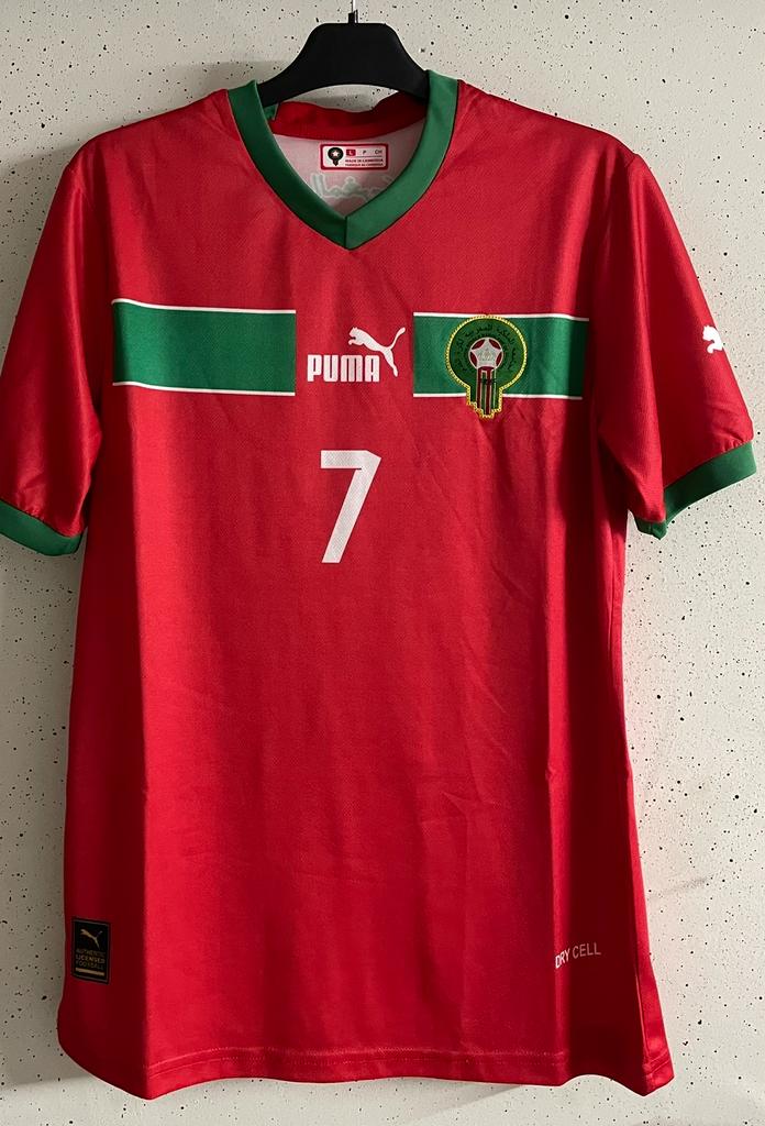 Voetbalshirt Ziyech Marokko 7, Ophalen of Verzenden, Zo goed als nieuw, Buitenlandse clubs, Shirt