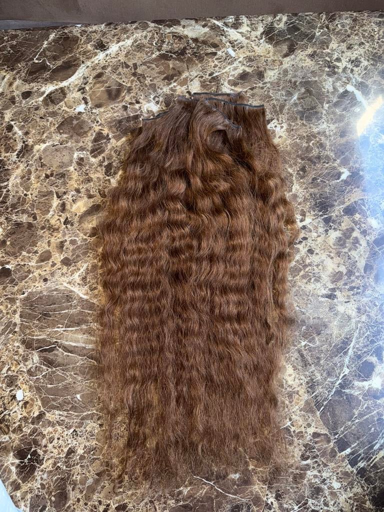 Prachtige extensions curly human hair echt haar, Sieraden, Tassen en Uiterlijk, Uiterlijk | Haarverzorging, Ophalen of Verzenden