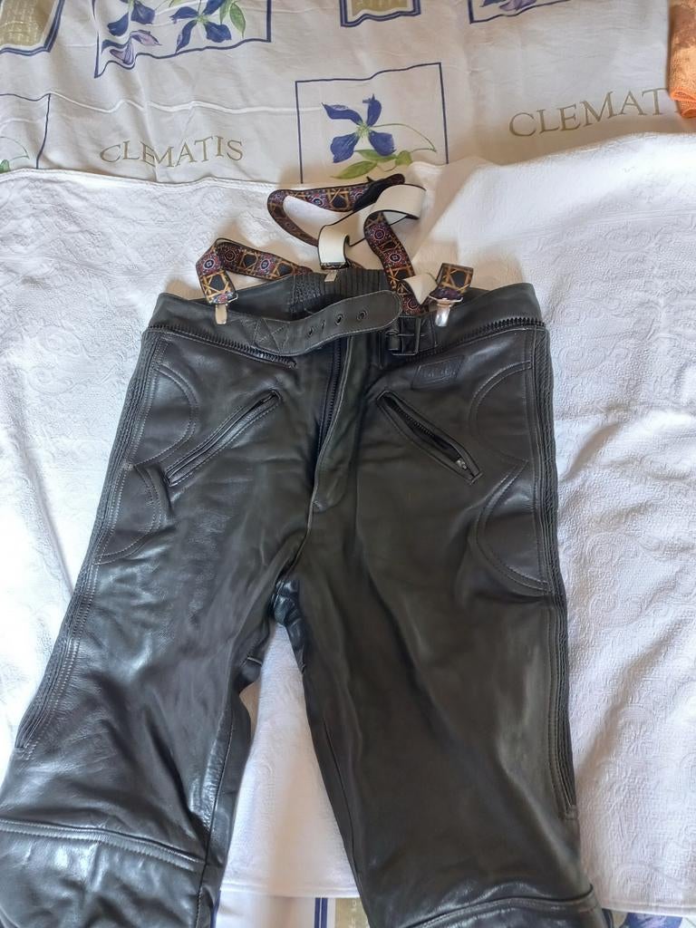 MQP lederen motorbroek zwart maat 54, Ophalen of Verzenden