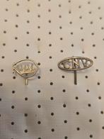 Twee pins / speldjes vakbonden NVV en CNV, Ophalen of Verzenden, Gebruikt, Overige onderwerpen, Speldje of Pin