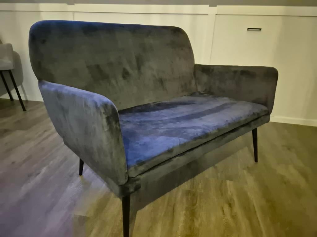 Grijs Suede Bankje - Bruiloft ceremonie, Ophalen, Modern, Comfortabel, Gebruikt, Tweepersoons