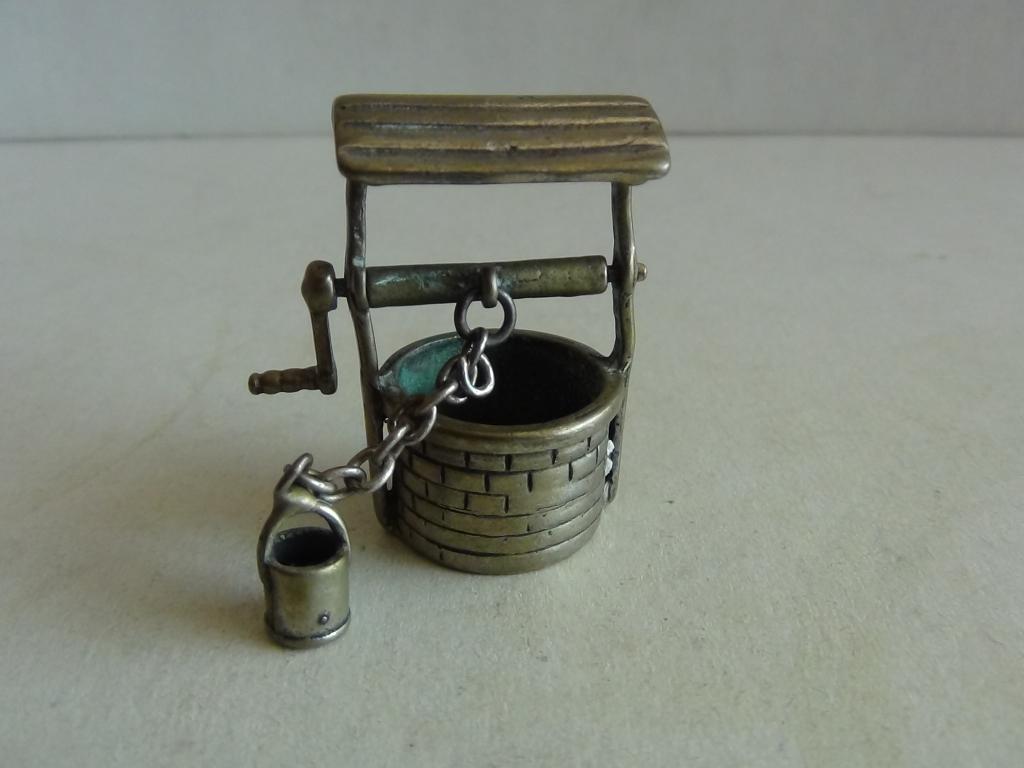 Miniatuur zilver FC13 waterput + emmer zilveren miniaturen, Verzenden, Zilver