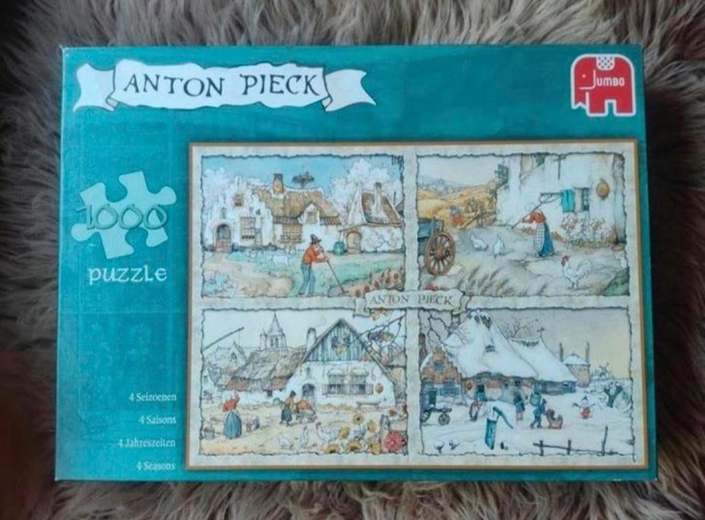 Puzzel Anton Pieck, Ophalen, 500 t/m 1500 stukjes, Zo goed als nieuw