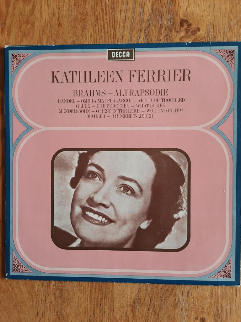 Kathleen Ferrier twee elpees, 1960 tot 1980, Gebruikt, Ophalen of Verzenden, 12 inch