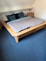 Tweepersoons bed met of zonder matrassen (2x 90cm), Ophalen, Gebruikt, Tweepersoons, 180 cm
