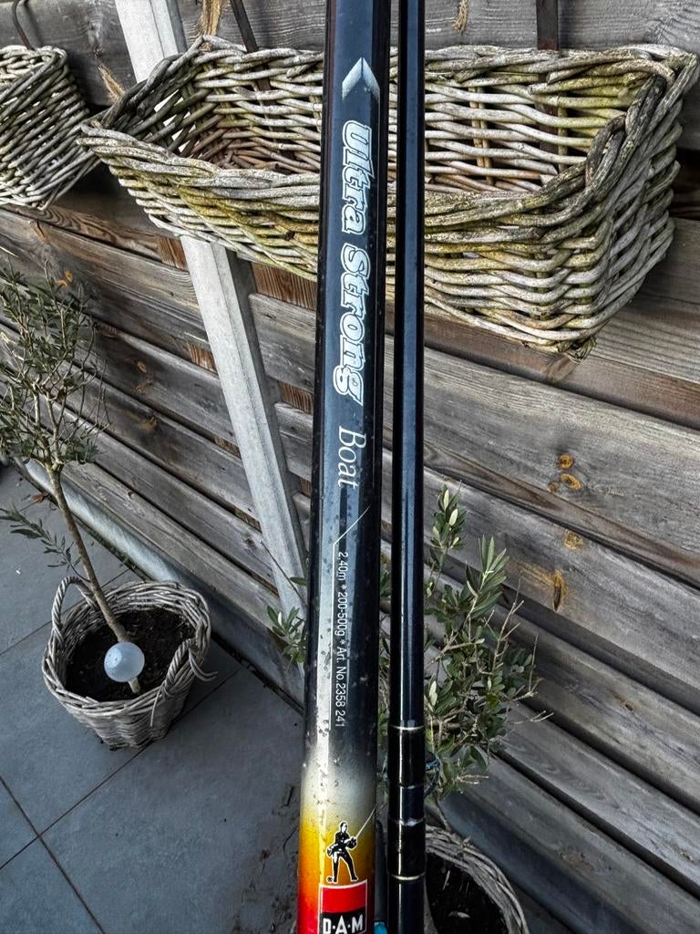 Zeevishengel met molen - Ideaal voor bootvissen en makreel, Ophalen, Gebruikt, Complete set